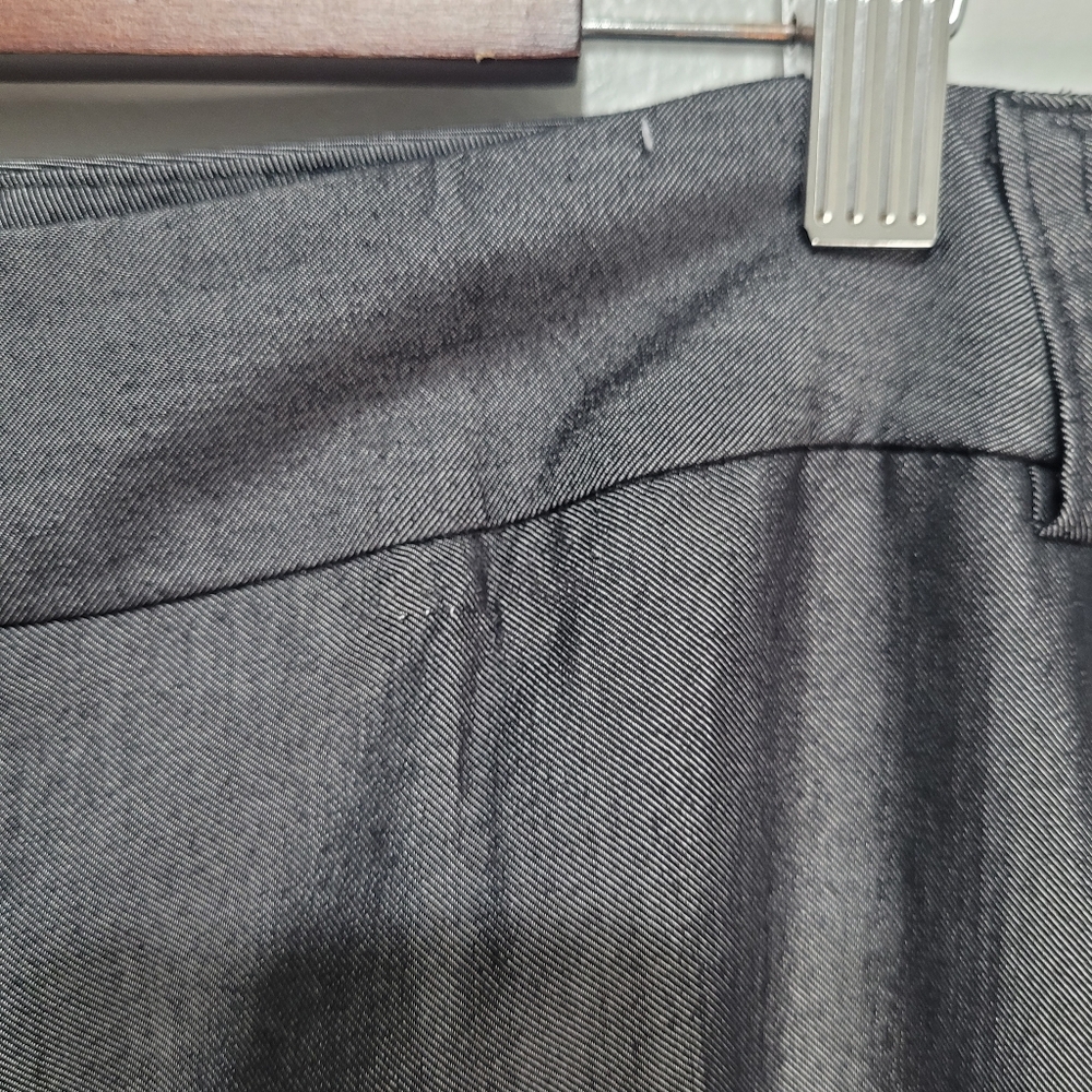 Ashley Stewart Grey Wide Leg Dress Pants Women's Size 24 Flawed Workwear Office - Picture 4 of 16